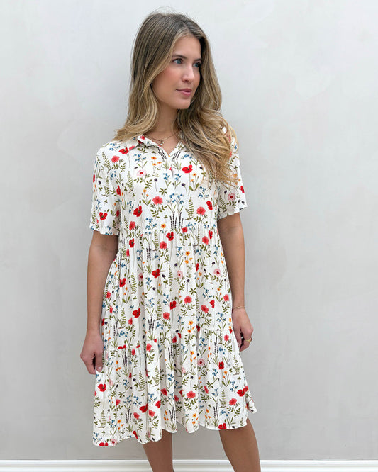Vestido Flora - estampado floral primavera