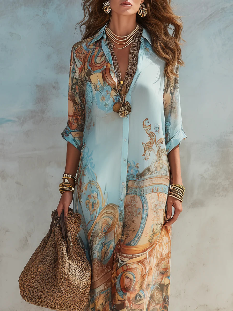 Vestido Manuela - Estilo Mediterráneo