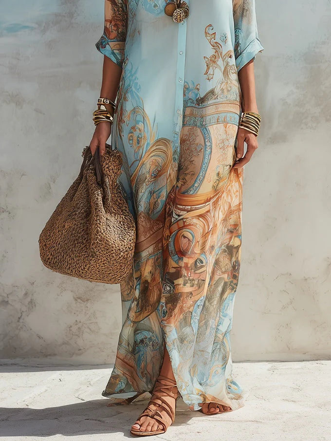 Vestido Manuela - Estilo Mediterráneo