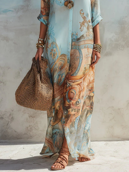 Vestido Manuela - Estilo Mediterráneo
