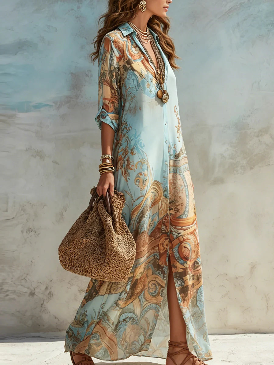 Vestido Manuela - Estilo Mediterráneo